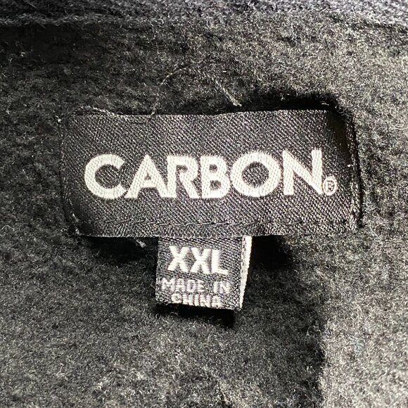 Carbon Hoodie Sweatshirt Top Men's XXL Black White Paint Streak Casual - Picture 5 of 11